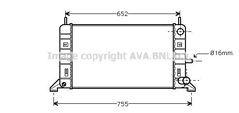 AVA QUALITY COOLING Jäähdytin,moottorin jäähdytys FDA2142